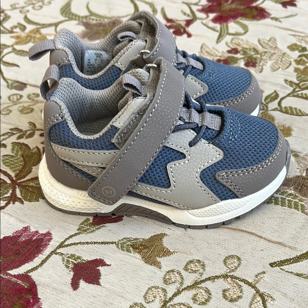 Stylish Kids Shoes in Blue and Gray